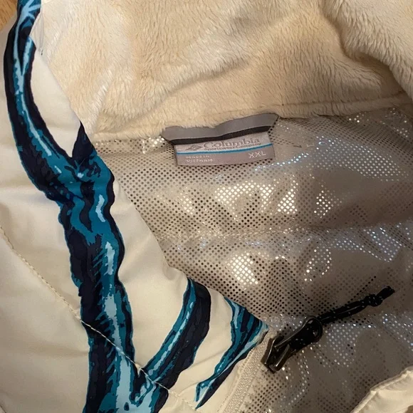 Preowned Women’s Columbia Floral Cream Jacket XXL Excellent - Picture 5 of 7